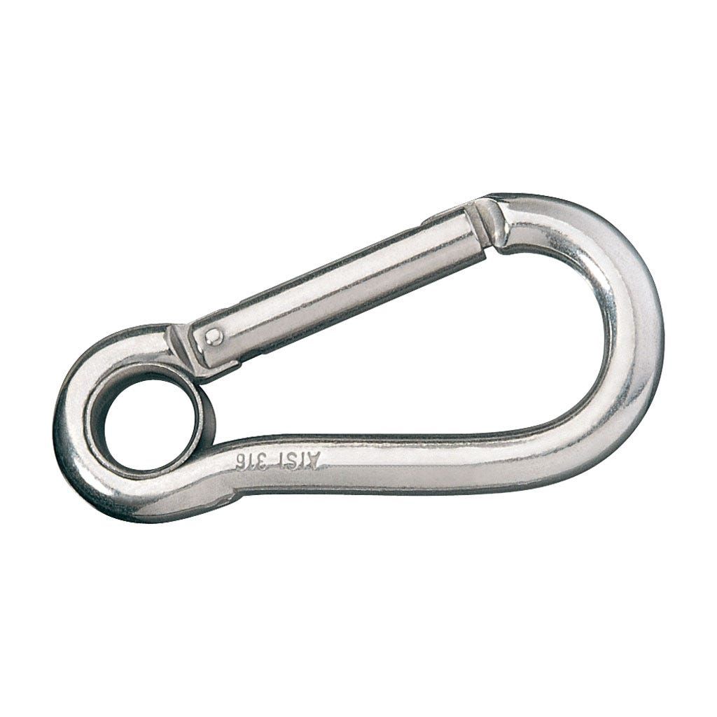 Set Rolson Da 4 Moschettoni Con Gancio A Molla, In Acciaio Inox Antiruggine, Per Fissaggio E Trasporto