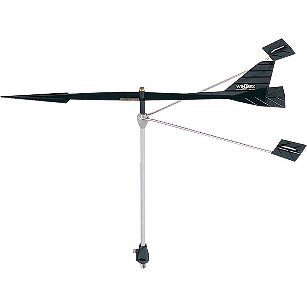 Indicatore Direzione Vento Per Barche A Vela Con Contrappeso - 125mm - Per Laser, Optimist E Derive - Viti Inox V4A Incluse - 2